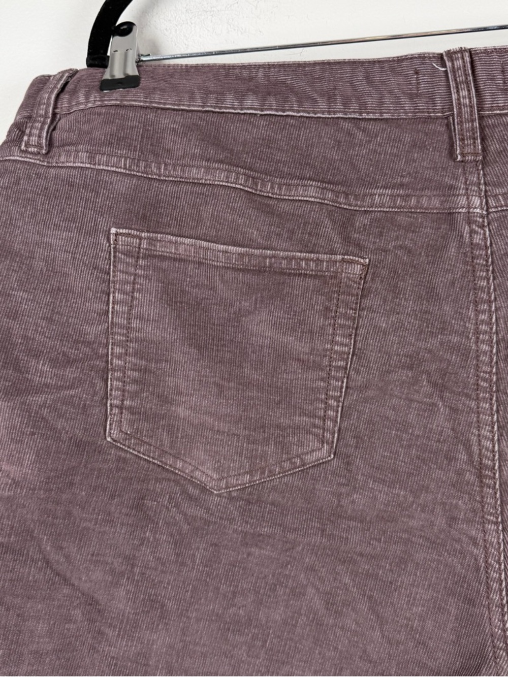 Carve Designs Oahu Corduroy Short 4" Dark Fawn Purple Organic Cotton Womens 16 - Picture 9 of 9